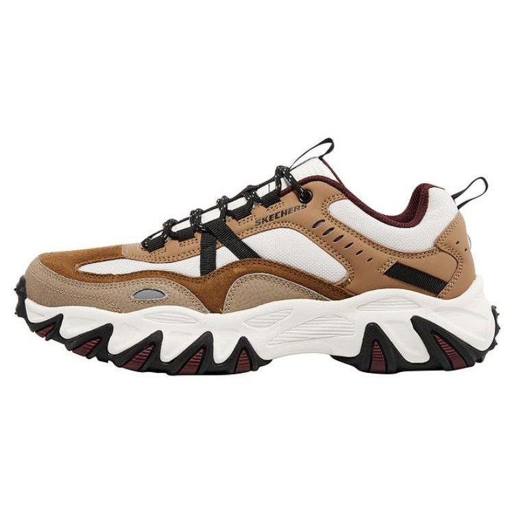 Skechers Sport Casual Fabric Synthetic Leather Outdoor Fashion Low-Top Dad Shoes Men sneaker Brown 237526-CSNT 40