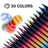 30Pcs Acrylic Marker Art Marker 30 Colors Brush Pen for DIY Shoe Bag Painting on Paper Stone Wood Glass Canvas