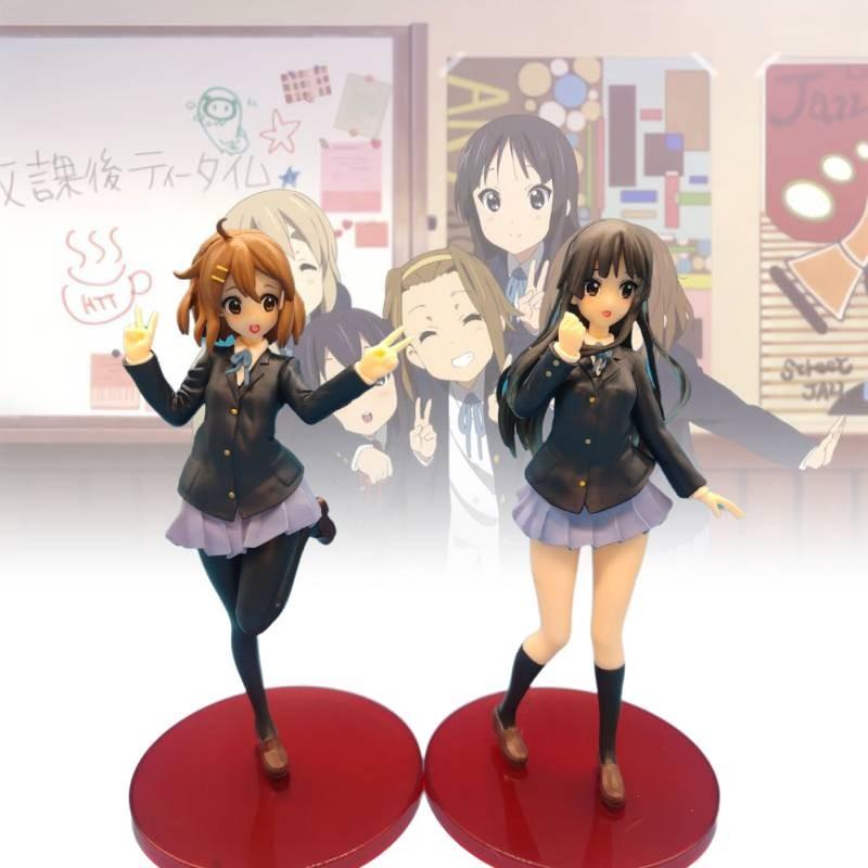 On K Akiyama Mio Figurine Cartoon Model Statuary Christmas Gift Toys Ornament