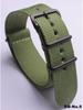 Black Nylon & Canvas Watch Strap with Vacuum-Plated Buckle