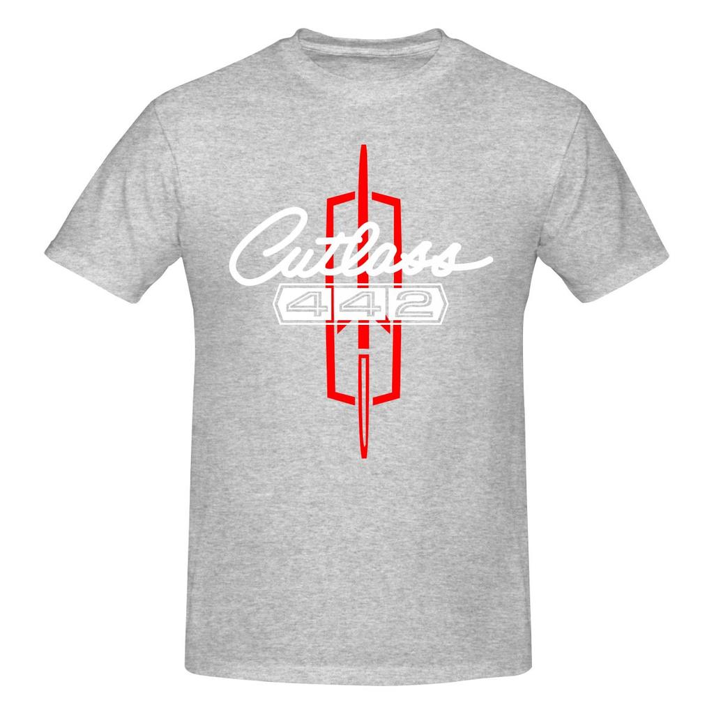 Cutlass 442 Oldsmobile Ultraminimalist Tshirt Light Sports Simple Prints Basic Tee