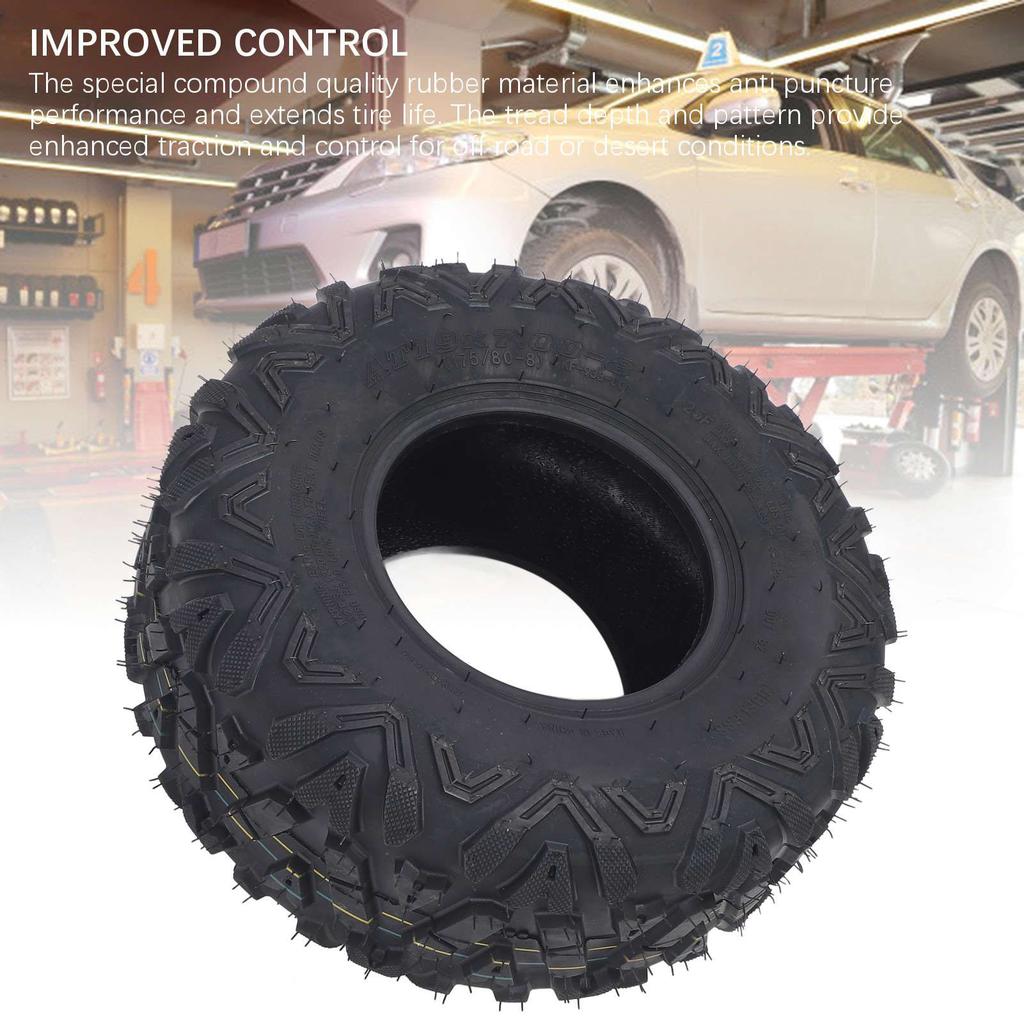 19x7-8 Tire 6 Ply Rubber ATV Tyre 19x7x8 19x7.00-8 Tires Replacement for BT200X CT200U CT200U- Mini Bikes 19x7x8 Tire ATV Tyre