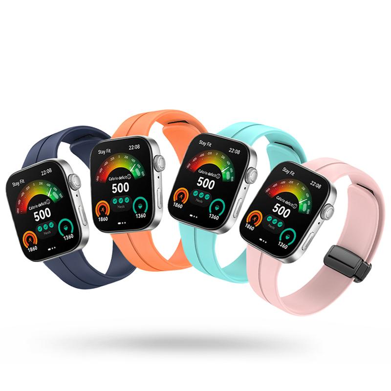 Pasek z klamrą magnetyczną do zegarka Huawei Fit 3 opaska silikonowa miękka opaska sportowa do zegarka Huawei FIT3 bransoletka męska i damska Correa
