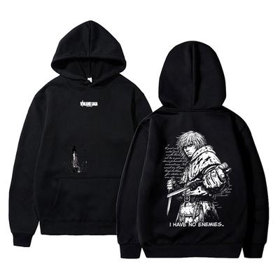 Felpa Vinland Saga Thorfinn Non Ho Nemici Uomo Donna Manga Casual Oversize Streetwear Moda Maschile Felpe Vintage