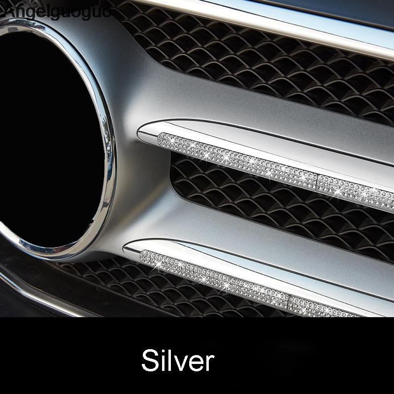 Angelguoguo Car Front Grille Bumper Trim Decoration Cover Sticker For Mercedes Benz E Class W213/ C Class W205/ GLC X253