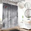 1 Pc Christmas White Snowman Shower Curtain Waterproof Shower Partition Curtain With 12 Hooks Multiple Sizes Machine Washable