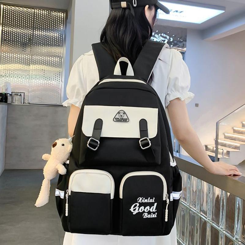 5 Pcs Backpack for Girls Teenager Travel School Backpacks Boys Children Rucksack Casual School Bags Backpack Cute Multipocket Book Bag