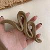 1Pc Large Matte Wave Hair Clips for Women | Vintage Y2K Style, Solid Color Shark Clips, Elegant Acrylic, Easy to Bundle and Style Additions
