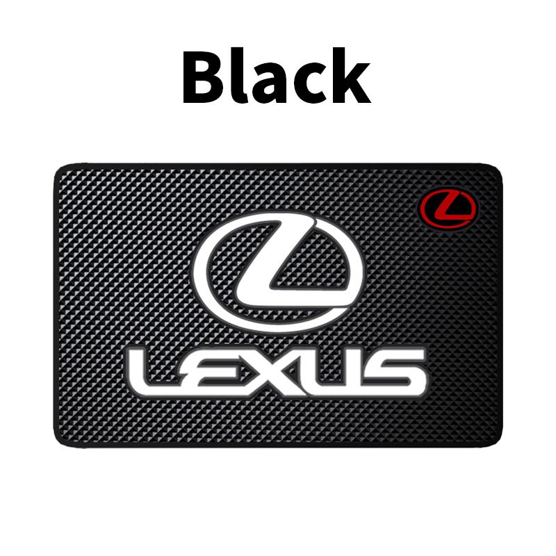

Car Silicone Non-Slip Mat Interior Console Emblem Badge Anti-Slip Pad for Lexus ES300 RX330 RX300 GS300 IS250 IS200 CT200h NX RX чёрный