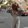 Casual 2 Piece Lounge Set Zip Up Hooded Sweatshirt with Drawstring Pants Women Loungewear