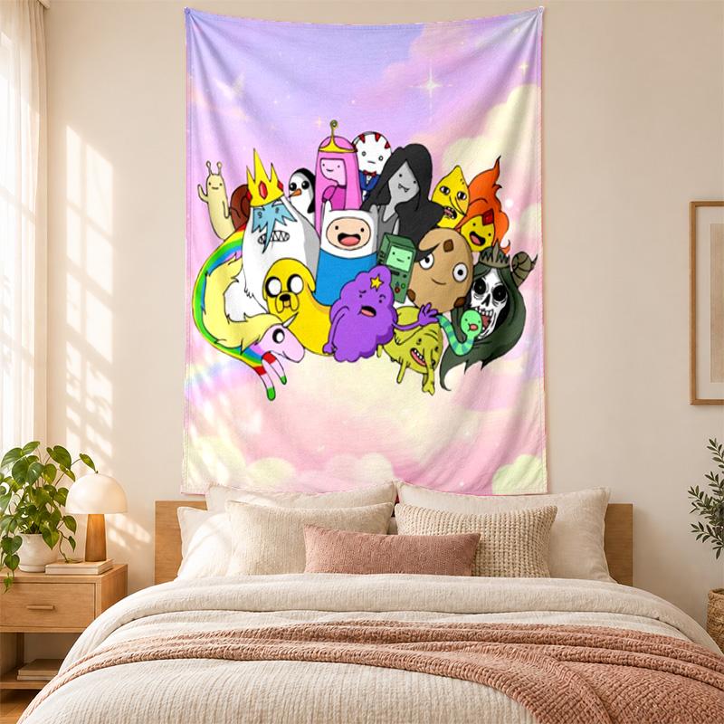 Adventure Time Tapestry Highquality for Decorating Living Room Bedroom Dorm Walls Ideal As Bedroom Wallart Orholiday Gift