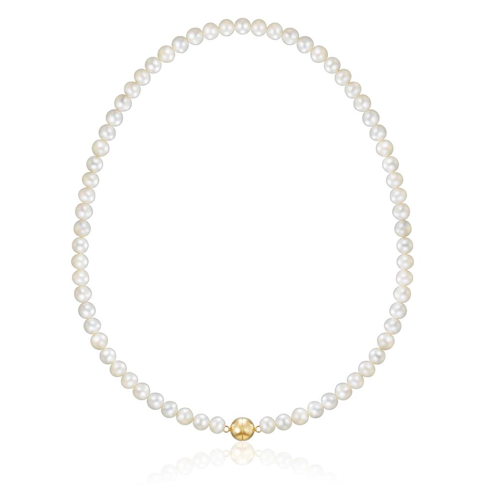 Lunne 14K Magnetic Full Moon Freshwater Pearl Necklace (14K Gold) #Lcn05