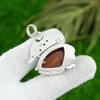 Natural Red Snakeskin Jasper Gemstone Pendant 925 Sterling Silver For Girls