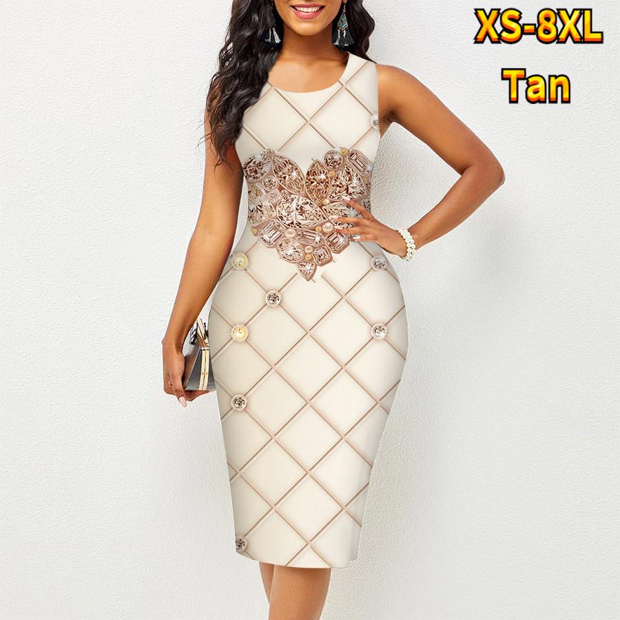 

Женское платье Sling Summer Grid Love Print Dresses Tight без рукавов Slim Fit Sexy Fashion Top Clothing 6XL