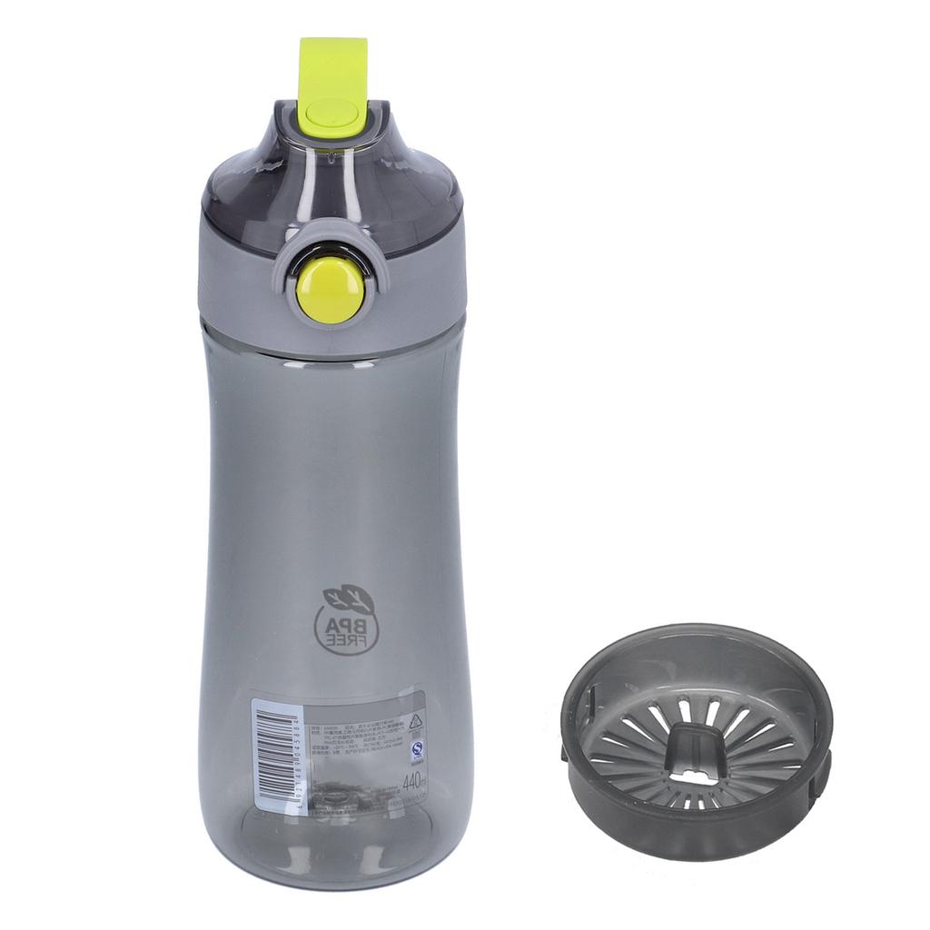440ml Sports Bottle with Lid Large Capacity Translucent Water Bottle for Outdoor Sports