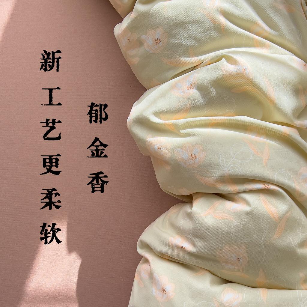 Class A Maternal And Infant Grade Double-Layer Yarn Four-Piece Set, Mattress, Bed Sheet Quilt Cover, Washed Cotton 3Pcs Set, Dormitory Bedding