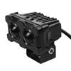 LED Motorcycle Driving Fog Spot Light Auxiliary Lamp White+Amber