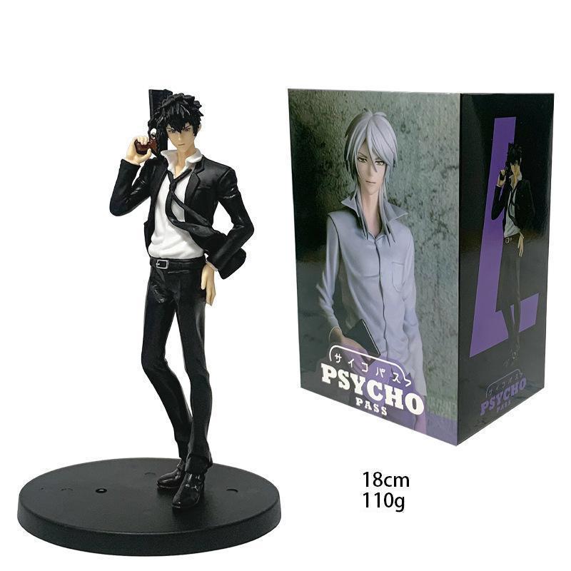 In Stock Original 18cm Psycho-Pass Makishima Shogo Anime Figure Parade Kougami Shinya Action Figure Model Doll Toy Birthday Gift