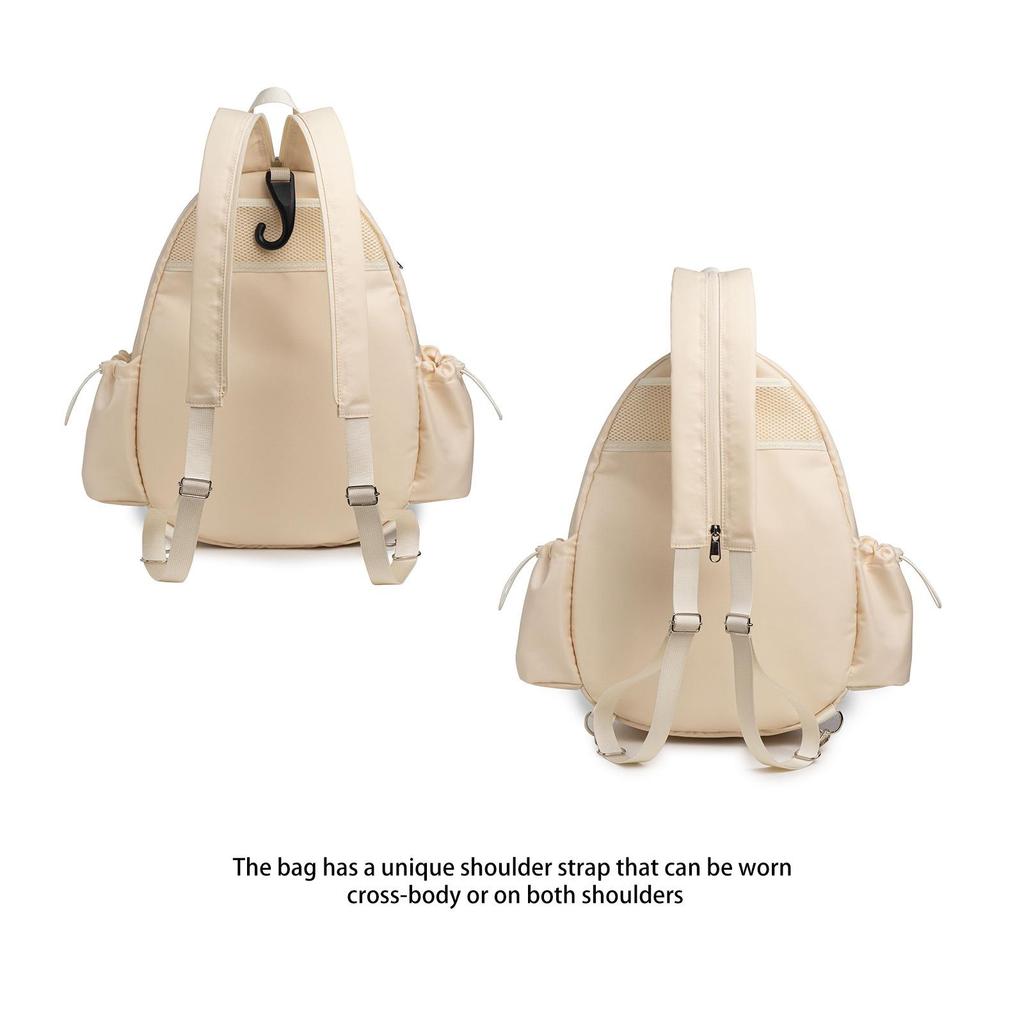 Large Multi-Layer Sports Backpack & Crossbody Tennis Bag for Professional Use