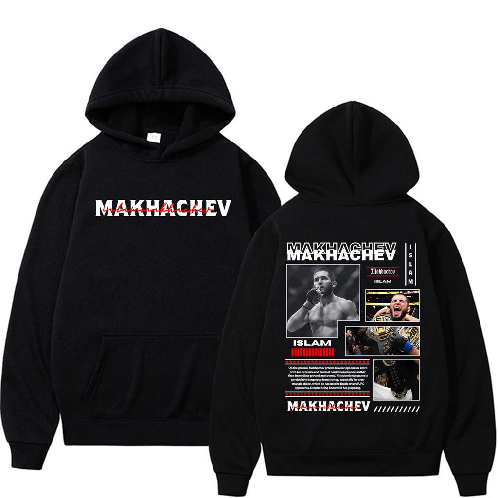 Limited Islam Makhachev Violence Aesthetic Graphic Hoodies Men's Clothes Harajuku Classic Sweatshirt Bodywarmer Oversized Hoodie