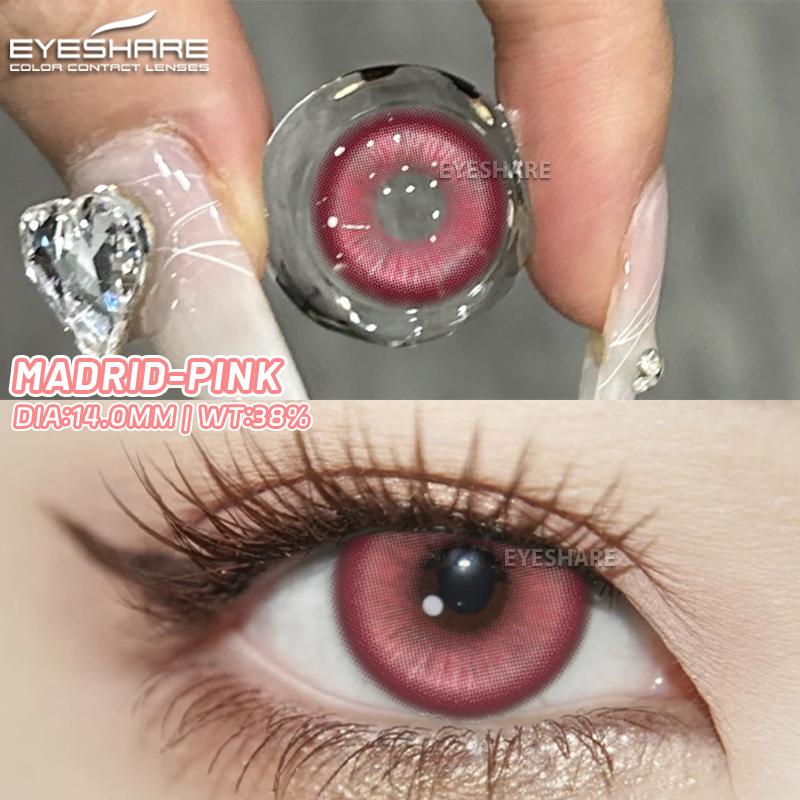 EYESHARE Hot Selling 2pcs Colored Contact Lenses Green Eye Lens Yearly Cosplay Blue Makeup cosplay Anime Accessories Helloween lens
