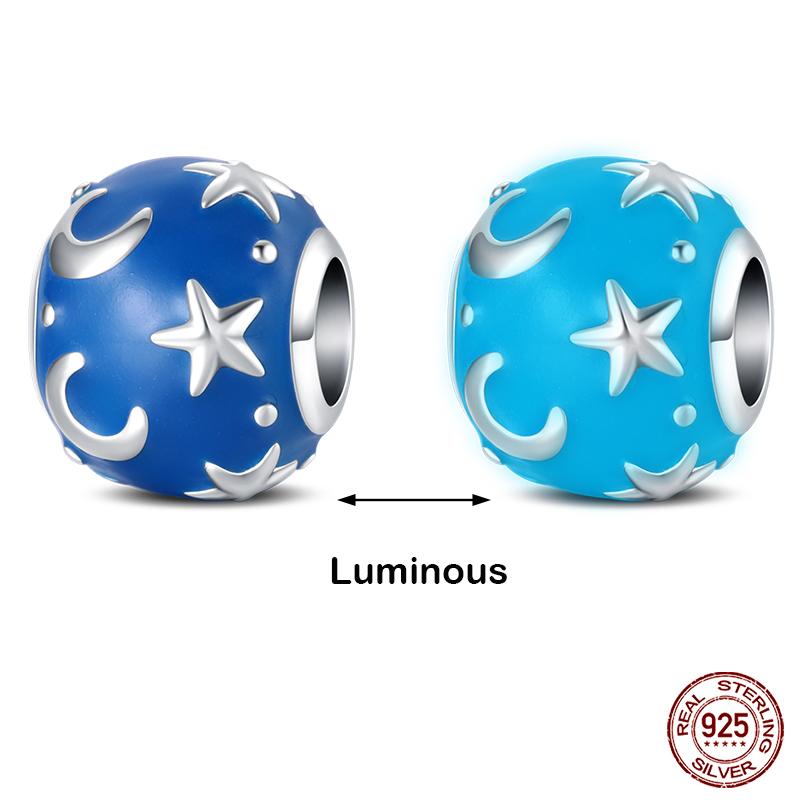 Kupferfarbene Im Dunkeln leuchtende Glühwürmchen Honigbiene Stern Anhänger Perlen Passen Qikaola Original Armbänder Feiner DIY Schmuck Geschenk