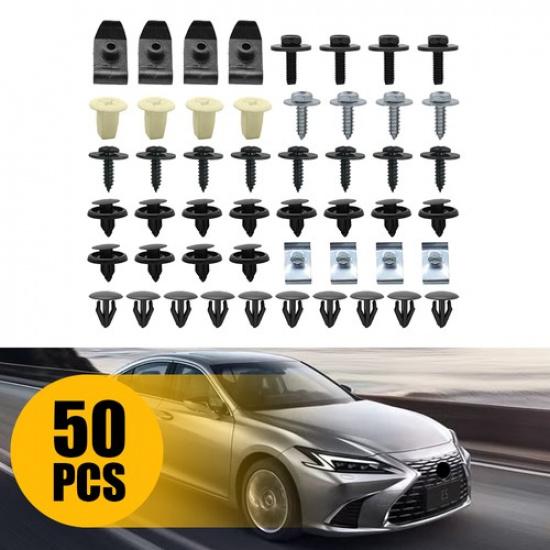 50x Under Clips Engine Cover Underbody Mudguard Shield Screws for Toyota Lexus