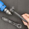 2 In 1 Drill Chuck Key Wrench Dual Use Ratchet Spanner Power Torque Universal Tool for Drill Press Clamping
