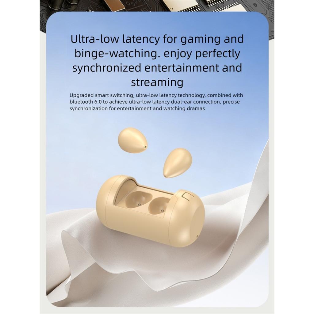 New Mini Sleep Bluetooth Translation Earphone Comfortable Wear Power Display in Ear Style Bluetooth Headphone Translator Earbuds