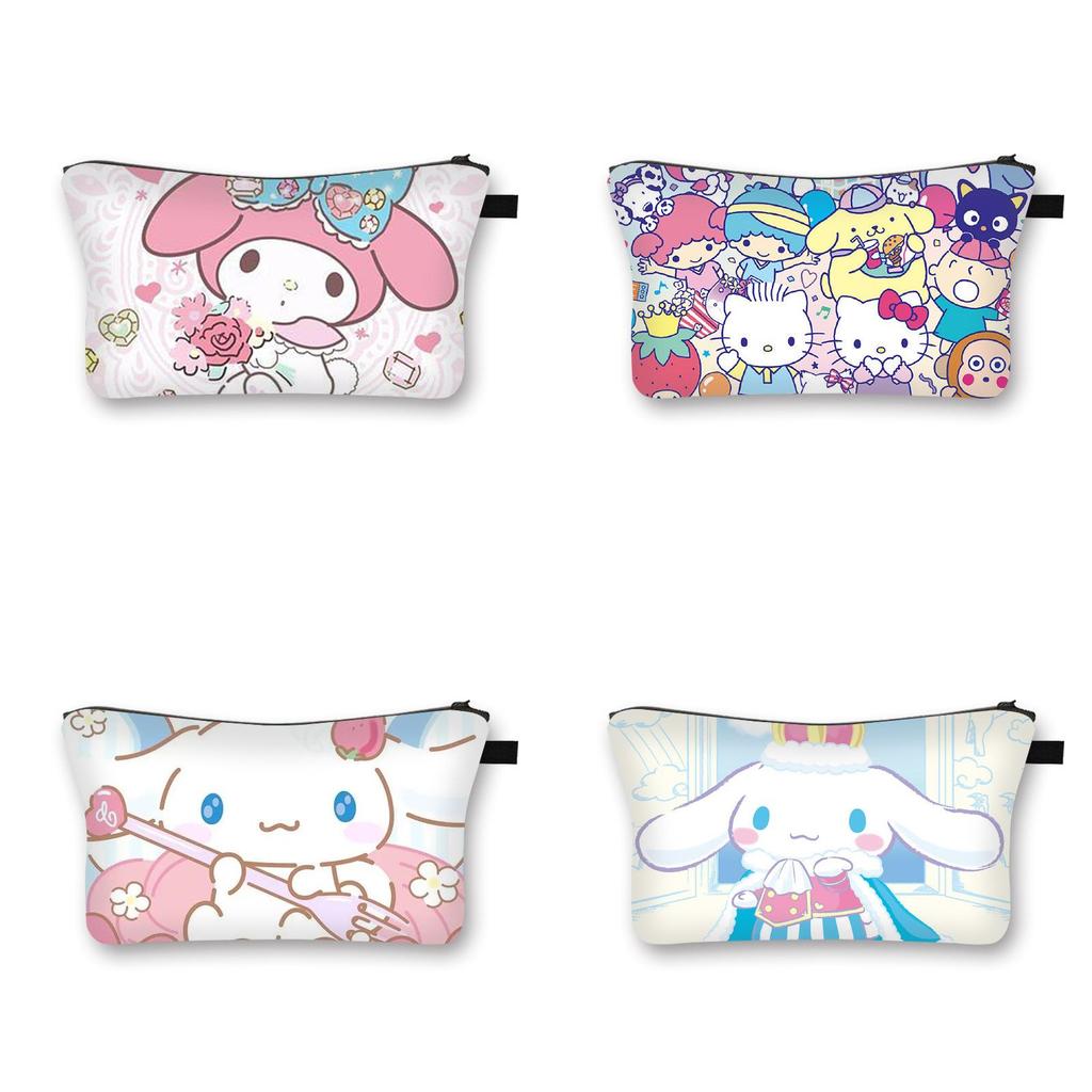 2023 Summer New Style Sanrio Cute Sweet Girl Makeup Bag Cartoon Student Storage Bag Wholesale