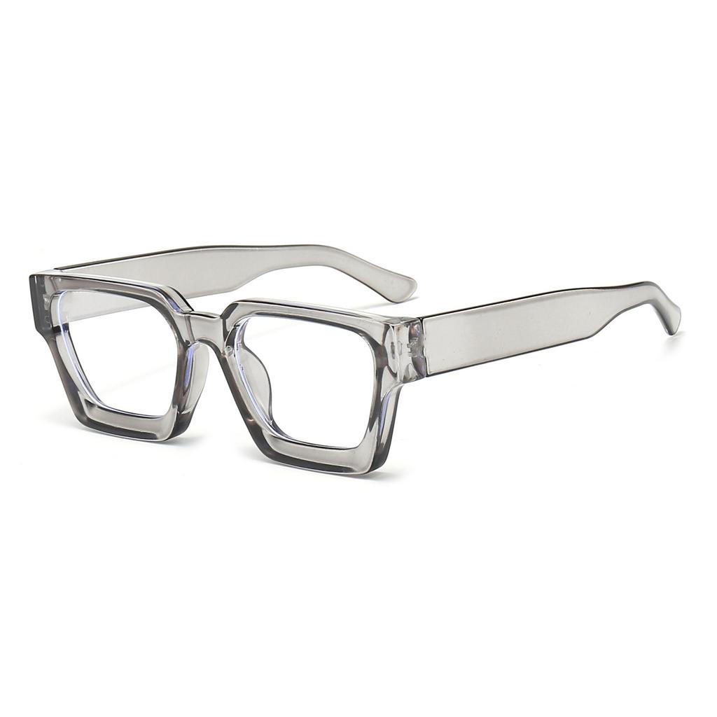 Retro Square Anti-Blue Light Glasses Men Plastics Frame Reading Glasses Myopia Flat Mirror Eyeglasses Eyewear