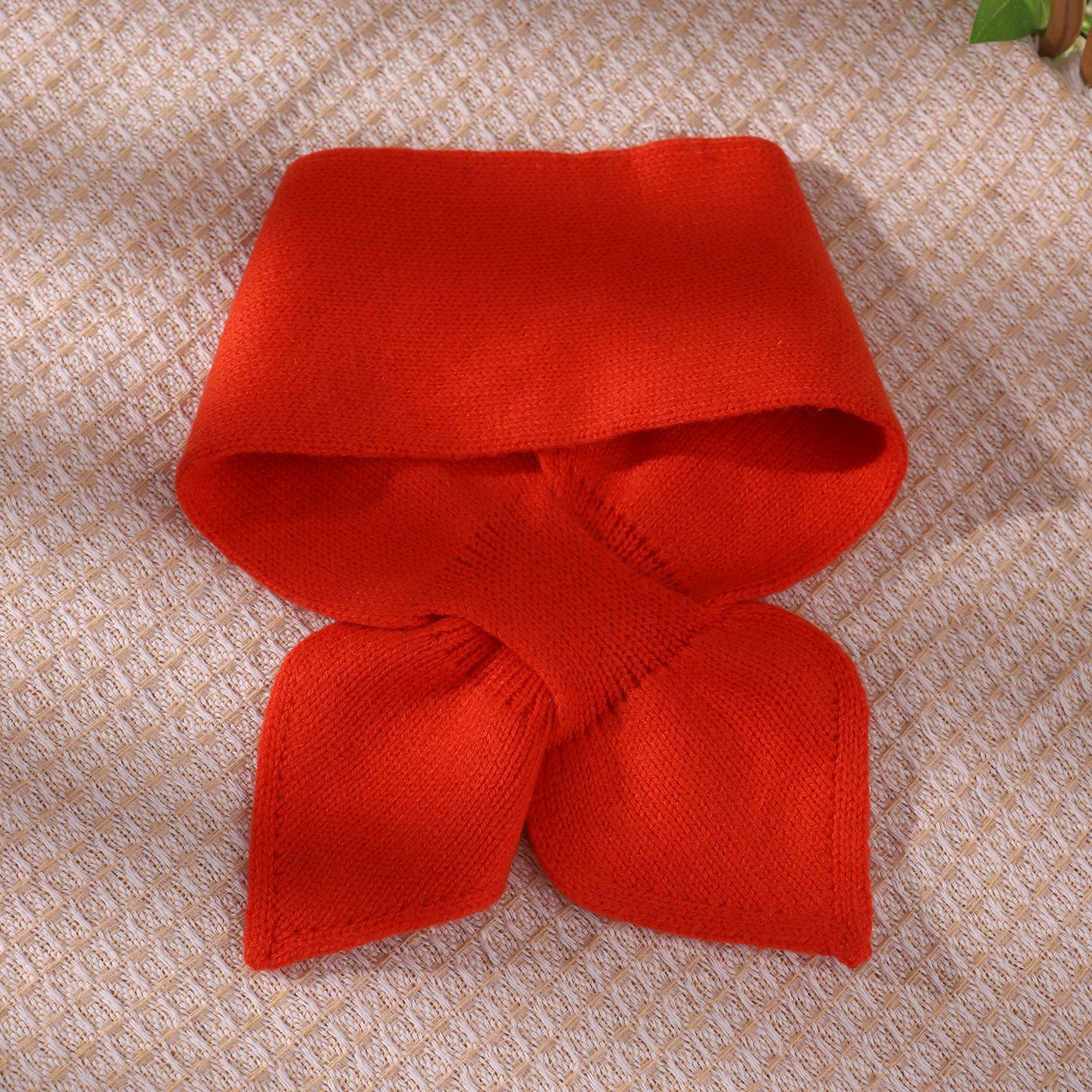 

Детский однотонный кашемировый шарф - Теплый, милый, 10x60 см