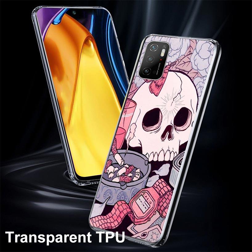 Pink Cat Skull Sorceress Witch Case Phone Cover for Xiaomi Redmi Note 10 9 9S 8 8T 7 5 Pro Mi 12T 11T 10T 9T 12 11 Lite A3 A2 Tr