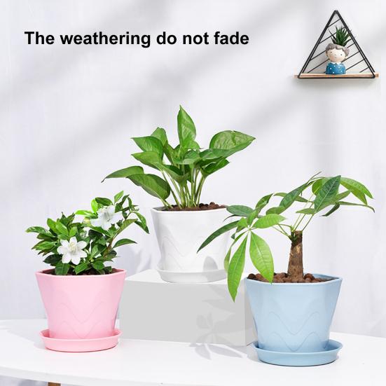 

Reusable Flowerpot Hexagon Convenient Home Office Vegetable Herb Succulent синій
