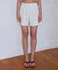 Loginaenloji Waffle Blooming Shorts White