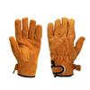 Heat-Resistant Leather Welding & BBQ Gloves: Thick Cowhide, Flame Retardant, Wear-Resistant, Protective Sleeve for Outdoor and Camping.