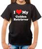 I Love My Golden Retriever - Kids T-Shirt - Dog - Dogs - Pet - Owner - Vet-Puppy
