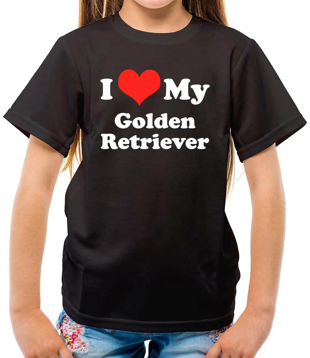 

I Love My Golden Retriever - Kids T-Shirt - Dog - Dogs - Pet - Owner - Vet-Puppy 130