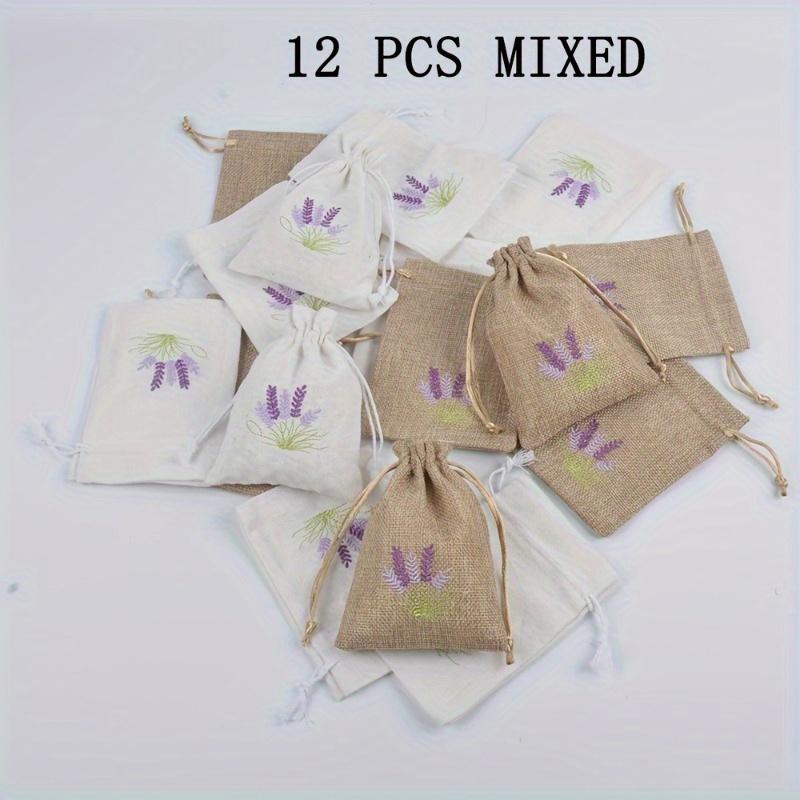 

Sachet Empty Bags Small Jute Bag with Drawstring Linen Pouch for Filling Spice Herbs Jewellery Wedding Gift Drawstring Bags