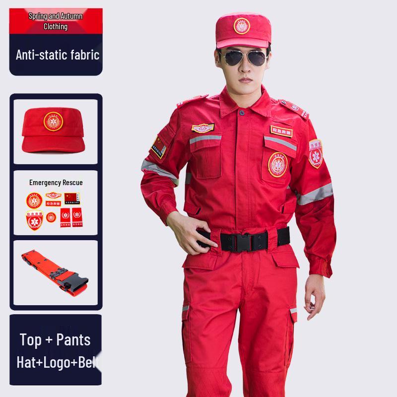 

Аварийно-спасательный и тренировочный костюм - Пожаротушение, Ликвидация последствий стихийных бедствий, Антистатический, Износостойкий, Весна/Осень 195