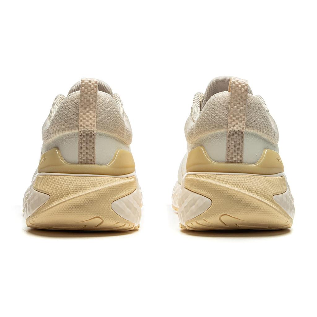 Li Ning Cloud Shield TPU Cushioning Slip Resistant Low top Running Shoes Women's Beige Gray AGLU244-3