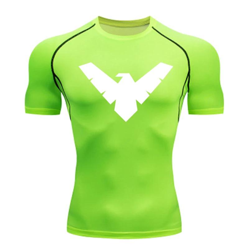 Tricou de compresie cu mânecă scurtă de vară pentru bărbați, top sport, tricou de alergare, uscare rapidă, îmbrăcăminte pentru sală, protecție solară, mânecă lungă