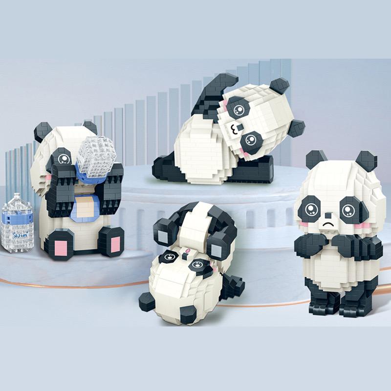 Lovely Animal Building Blocks Toys Panda Blocks DIY Micro Blocks Blocs De Constructions Toys for Girls Boys Xmas Gifts Kids Toys