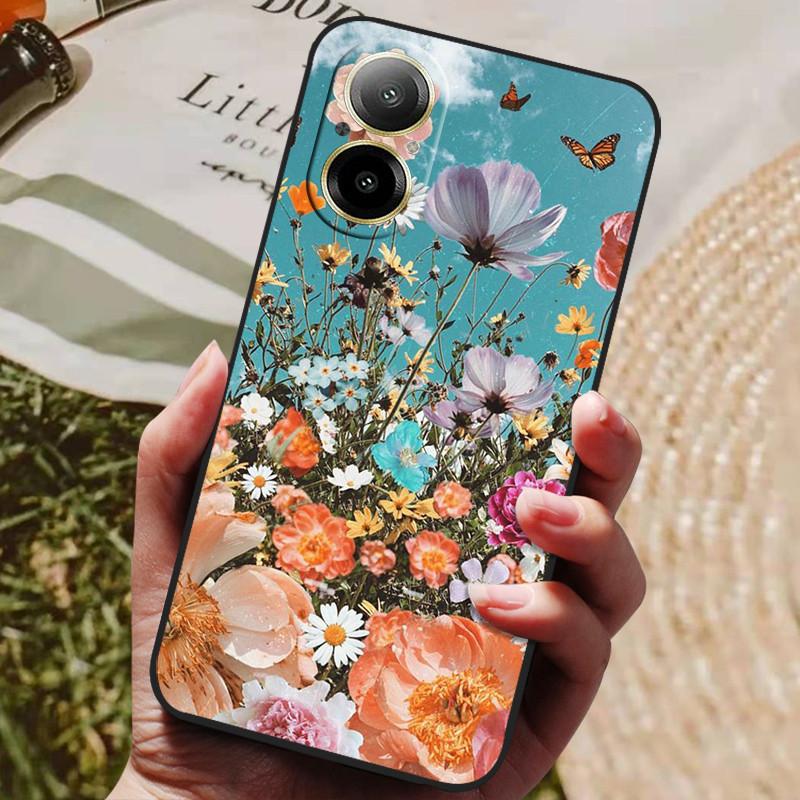 For Realme C67 4G Case 2024 Protective Silicon TPU Soft Phone Cover for Realme C67 4G C 67 Fashion Cases RealmeC67 Marble Capa