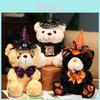 Entzückendes Halloween-Bären-Stofftier mit skurrilem Hexenhut, perfekt für Kinder