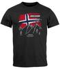 Norway Flag Mountains Discover T-shirt