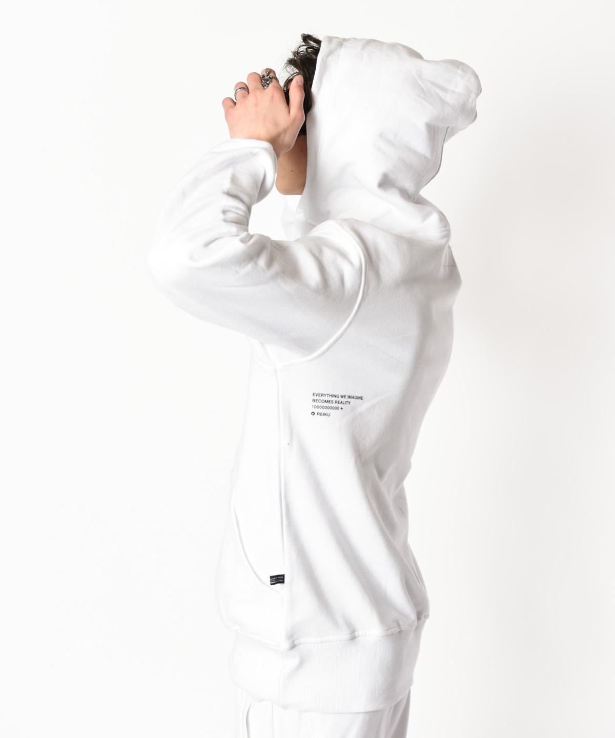 Reiku Rk Imagine-S Snap Hoodie White Button Hoodie White/1