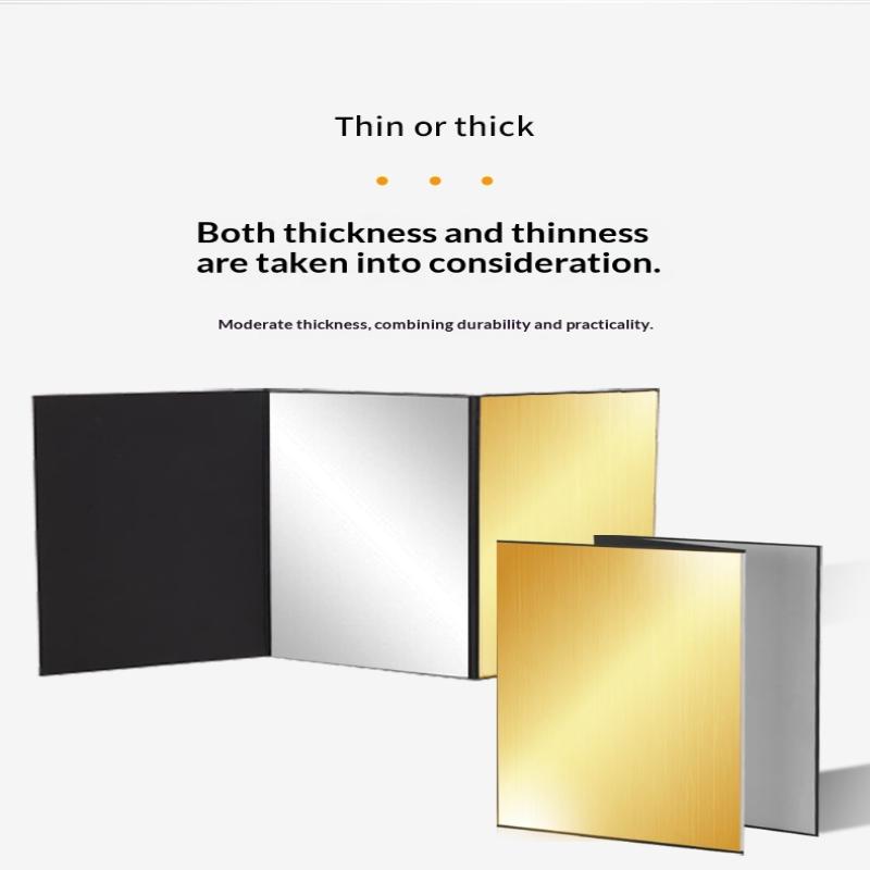 3-In-1 Photography Cardboard Paperboard Folding Photography Reflector Diffuser Board Black White Silver For Still Life Product