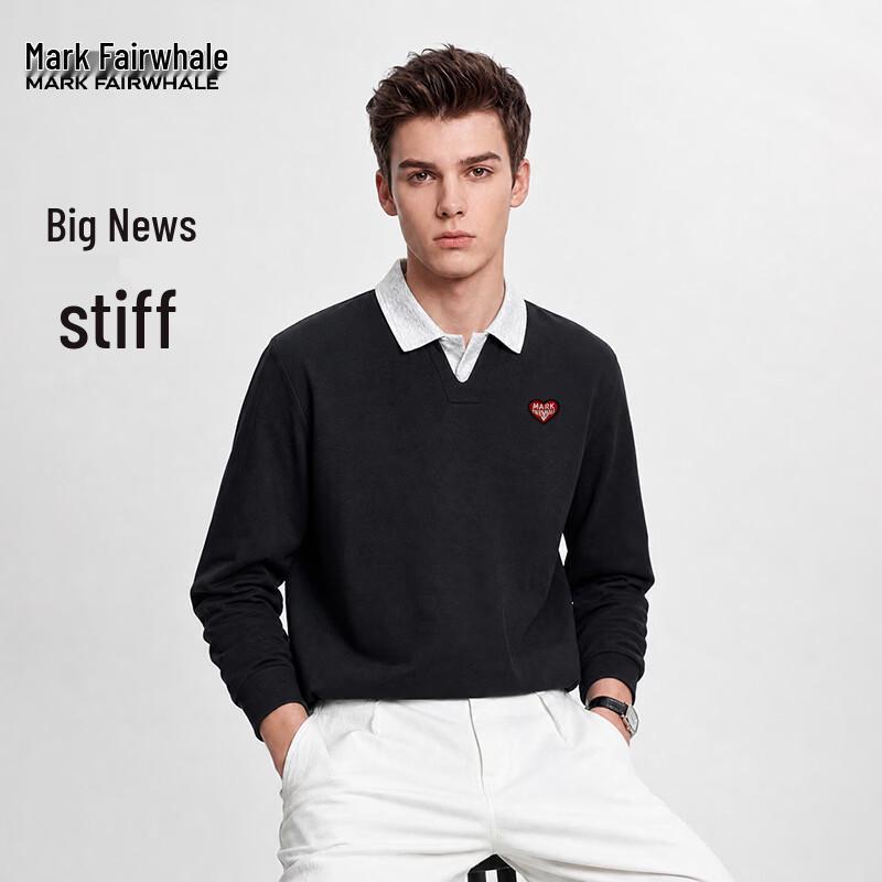 MARK FAIRWHALE Men's Heavyweight Cotton Blend Casual Sweatshirt and Jogger Set
