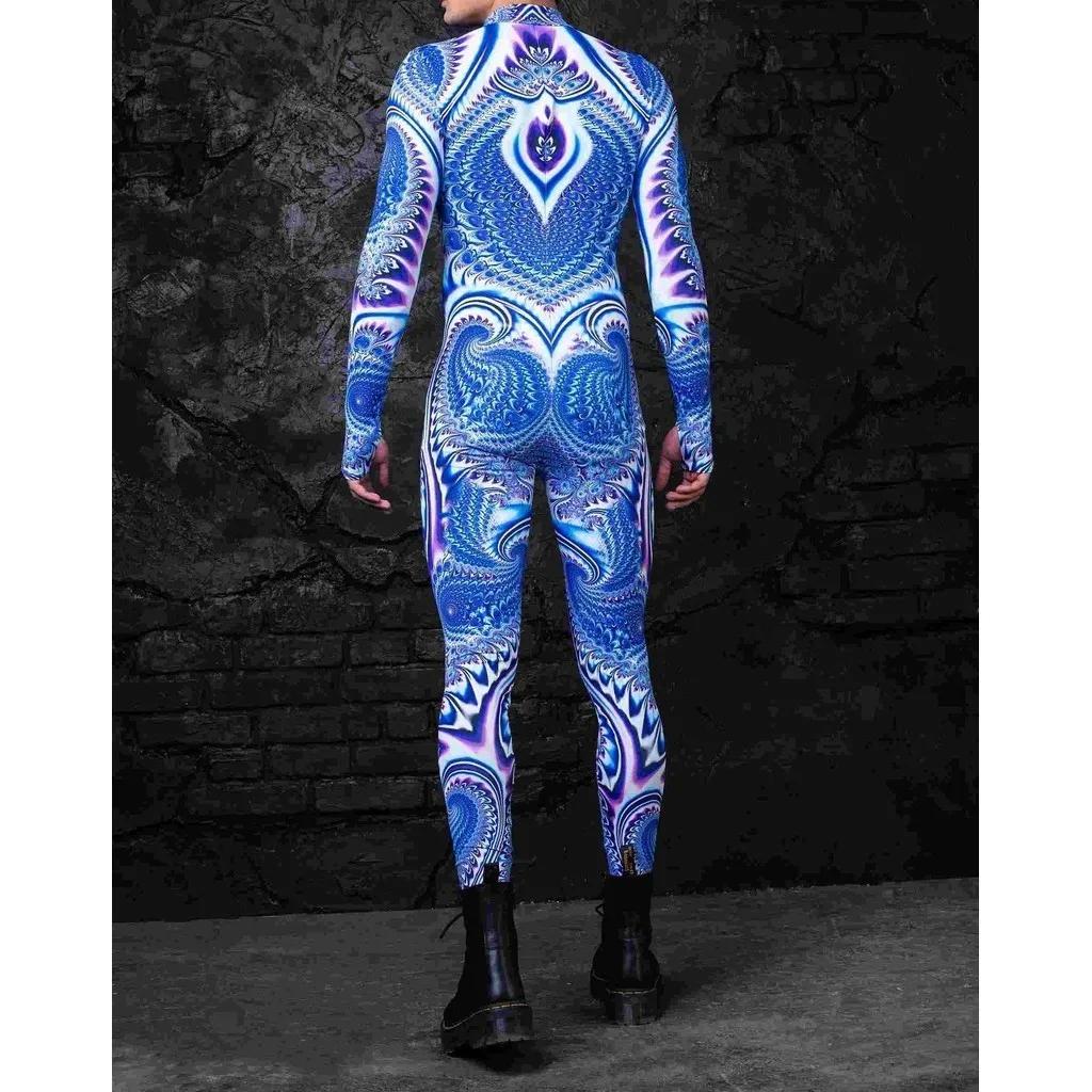 3D Digitaltrykk Sceneopptreden Kostymer Voksne Halloween-arrangementer Karneval Temafest Cosplay Antrekk Latespill Jumpsuit